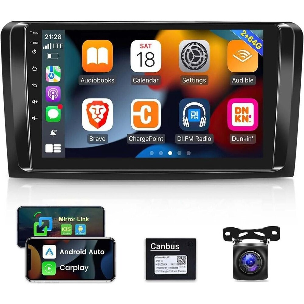 [2G+64G] Car Radio for Mercedes Benz GL ML Class W164 X164 ML350 ML500 ML280 GL3